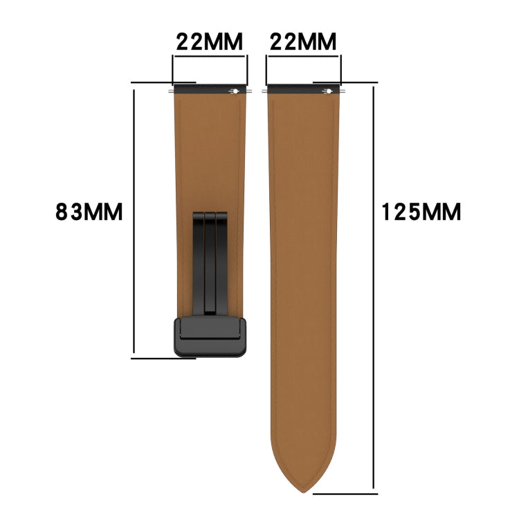 Folding Buckle Genuine Leather Watch Band