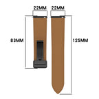 Folding Buckle Genuine Leather Watch Band