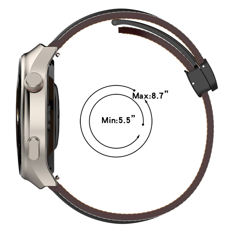 Folding Buckle Genuine Leather Watch Band
