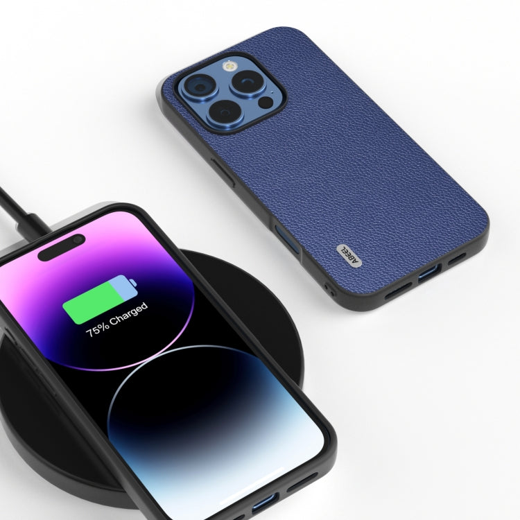 ABEEL Black Edge Genuine Leather Mino Phone Case
