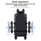 MOTOSLG Crab Motorcycle Phone Clamp Bracket — O-Type Rear Mirror Mount with Anti-theft Lock
