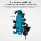 MOTOSLG Crab Motorcycle Phone Clamp Bracket — O-Type Rear Mirror Mount