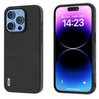 ABEEL Genuine Leather Wave Black Edge Phone Case