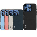 ABEEL Genuine Leather Wave Black Edge Phone Case