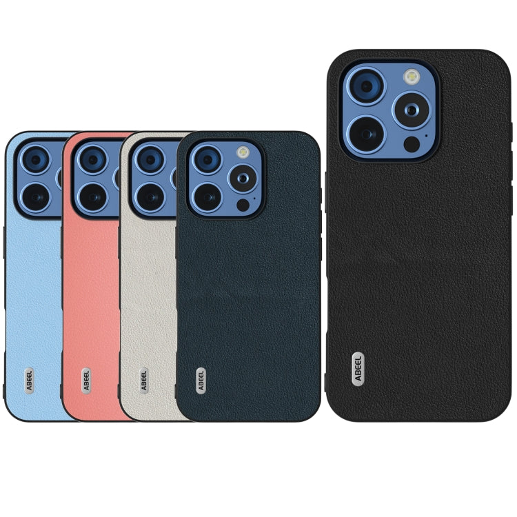 ABEEL Genuine Leather Wave Black Edge Phone Case