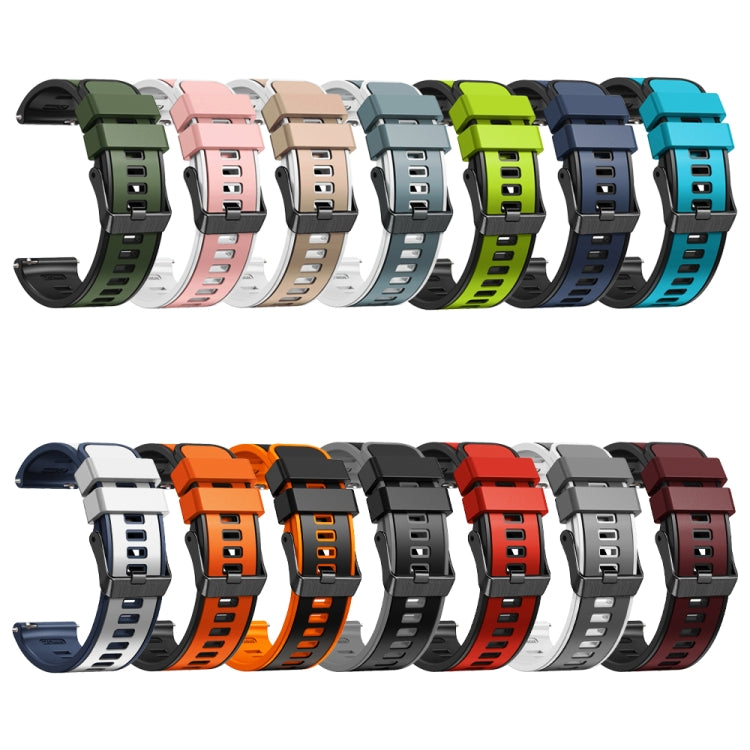 18mm Weave Two-Color Silicone Watch Band