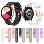 20mm Solid Color Rose Gold Buckle Silicone Watch Band