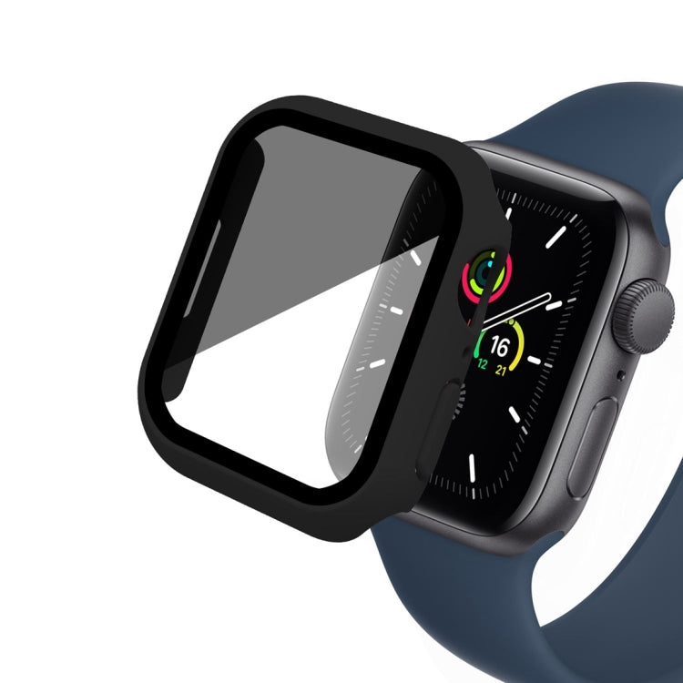 Frosted PC + Anti-spy Tempered Film Integrated Watch Protective Case — For Apple Watch 4 44mm