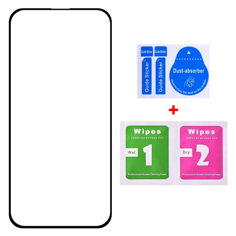Full Glue Screen Tempered Glass Film — For iPhone 15 Pro Max