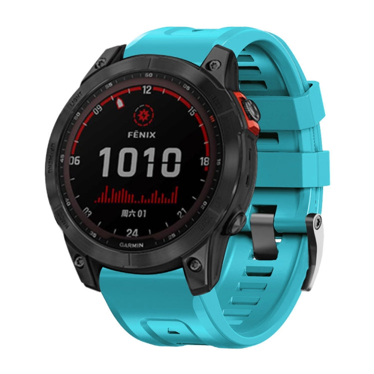 Screw Black Steel Buckle Silicone Watch Band