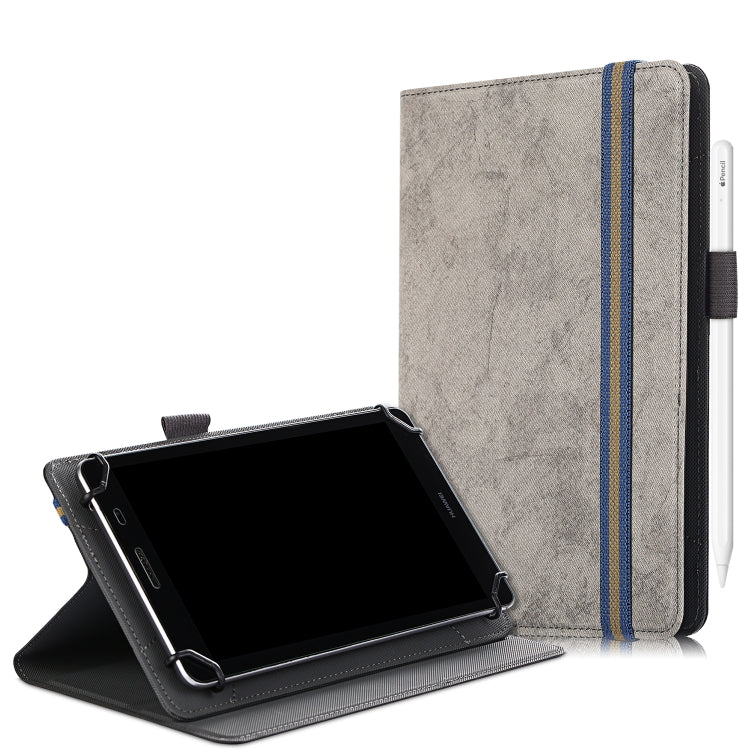 Marble Cloth Texture Horizontal Flip Universal Tablet PC Leather Case with Pen Slot & Holder — view 12