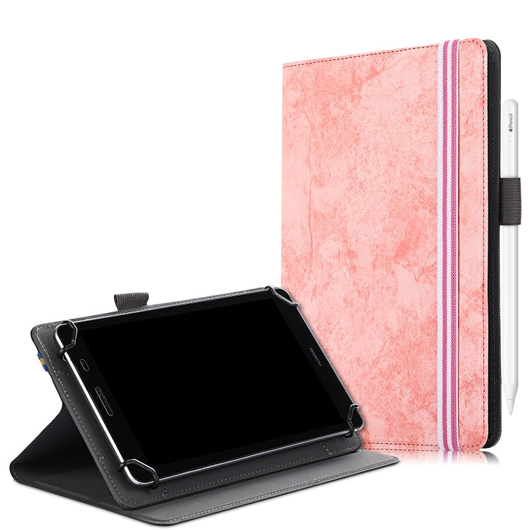 Marble Cloth Texture Horizontal Flip Universal Tablet PC Leather Case with Pen Slot & Holder — view 13