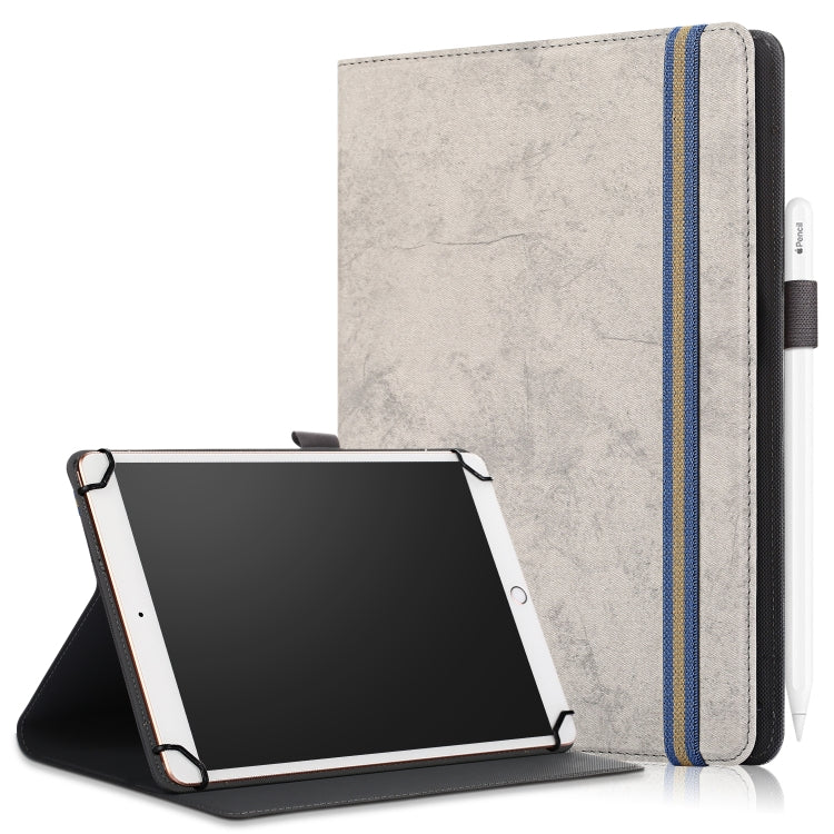Marble Cloth Texture Horizontal Flip Universal Tablet PC Leather Case with Pen Slot & Holder — view 14