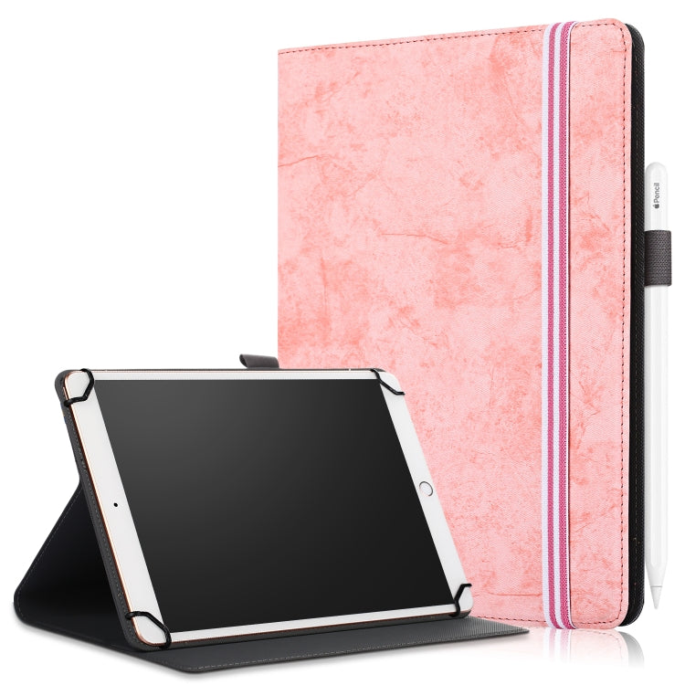 Marble Cloth Texture Horizontal Flip Universal Tablet PC Leather Case with Pen Slot & Holder — view 15