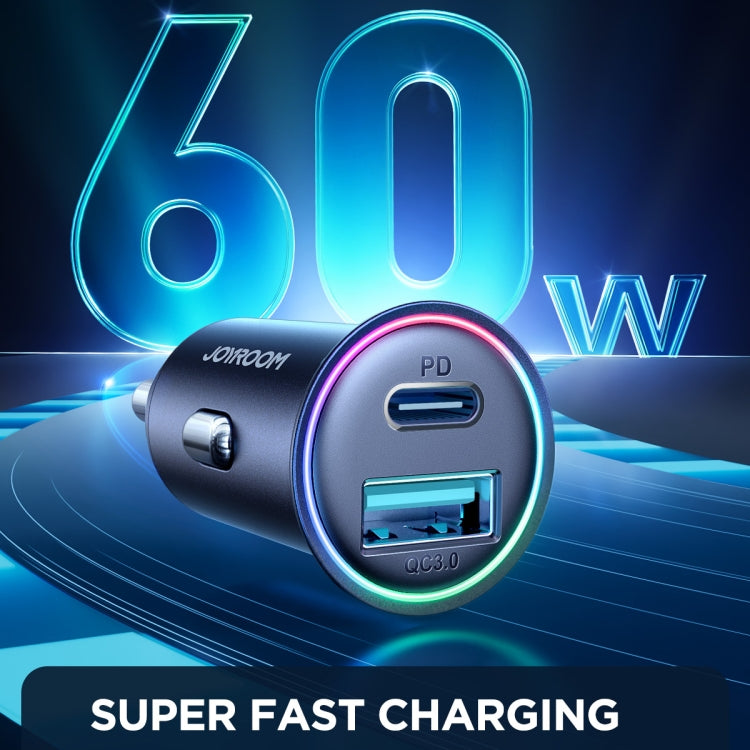 JOYROOM JR-CCN04 60W PD+QC3.0 Mini Metal Car Charger — view 3