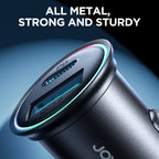 JOYROOM JR-CCN04 60W PD+QC3.0 Mini Metal Car Charger — view 5
