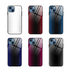 Texture Gradient Glass TPU Phone Case