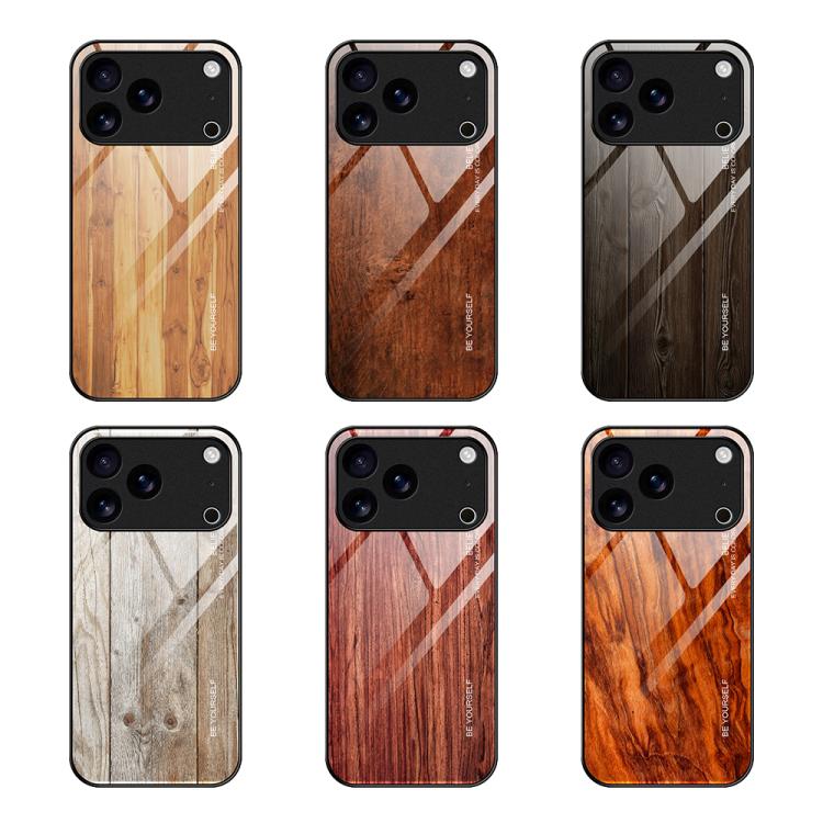 Wood Grain Glass Phone Case