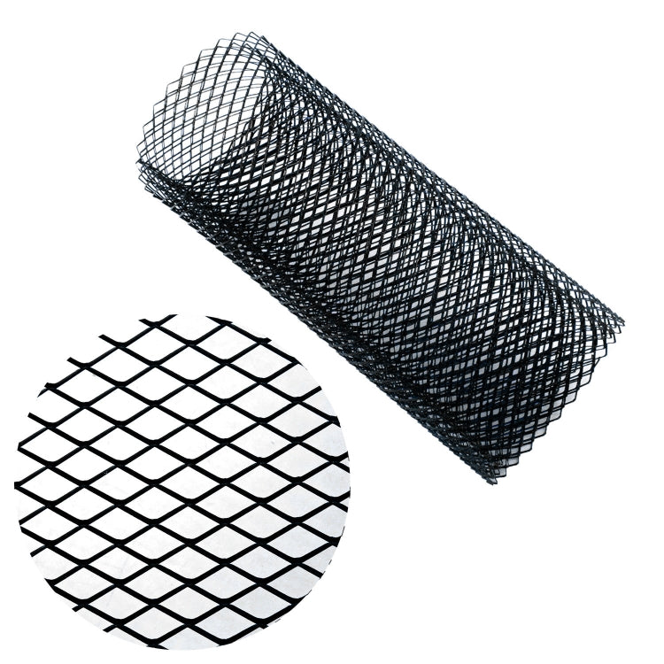 XH-6013 100x33cm Universal Car Grill Mesh Aluminum Alloy Grille Insert Bumper — Red