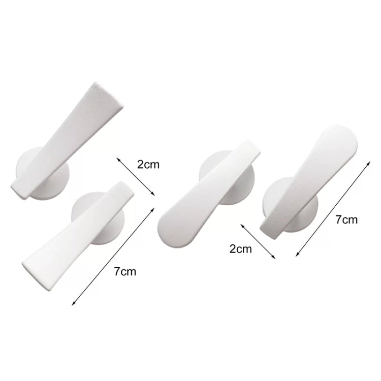 Thickened Flat Hook Door Handle Hook Free Punch Free Installation Curtain Wall Hook — Silver