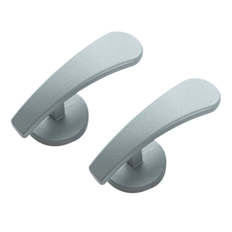 Thickened Curved Hook Flat Hook Door Handle Hook Free Punch Free Installation Curtain Wall Hook — Silver