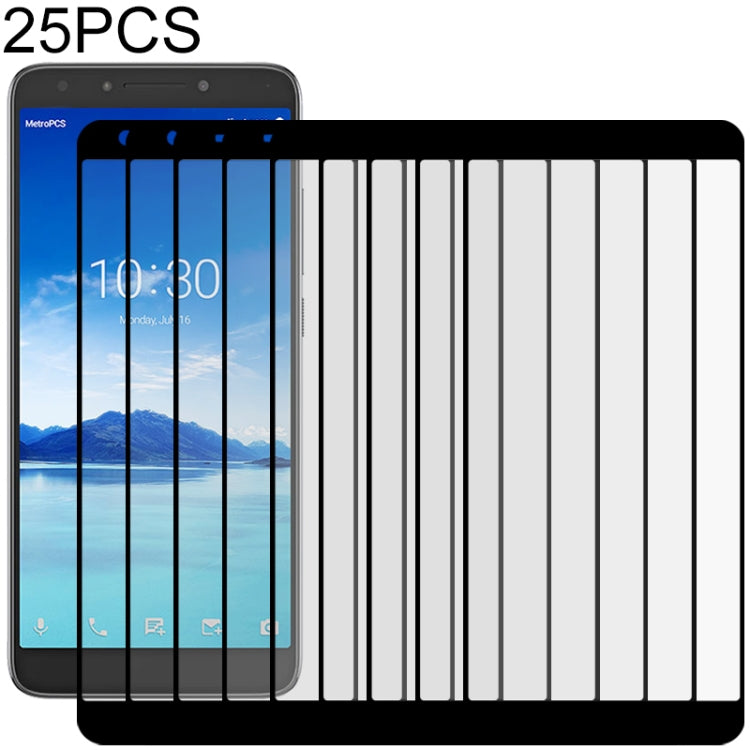 25 PCS Full Glue Full Screen Tempered Glass Film