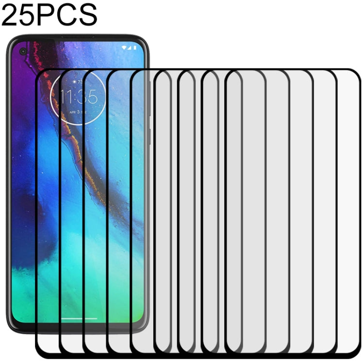 25 PCS Full Glue Full Screen Tempered Glass Film