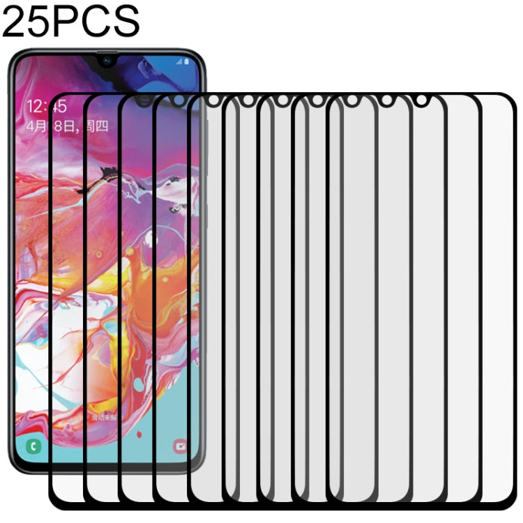 25 PCS Full Glue Full Screen Tempered Glass Film