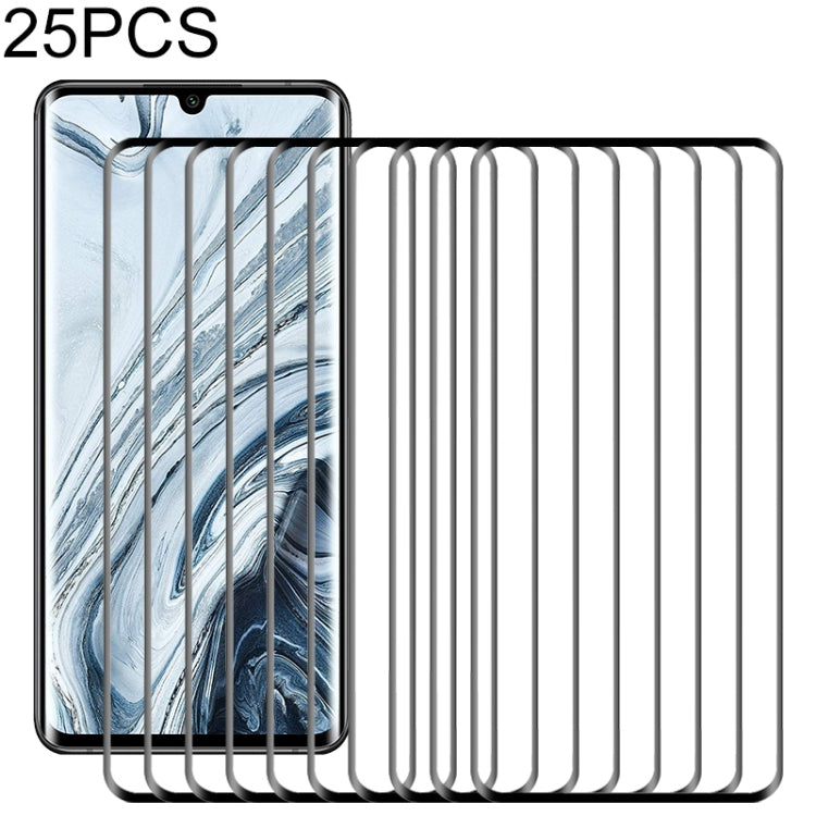 25 PCS Full Glue Full Screen Tempered Glass Film