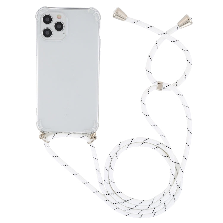 Four-Corner Shockproof Transparent TPU Case with Lanyard
