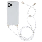 Four-Corner Shockproof Transparent TPU Case with Lanyard