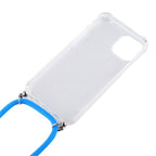 Four-Corner Shockproof Transparent TPU Case with Lanyard