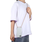 Four-Corner Shockproof Transparent TPU Case with Lanyard