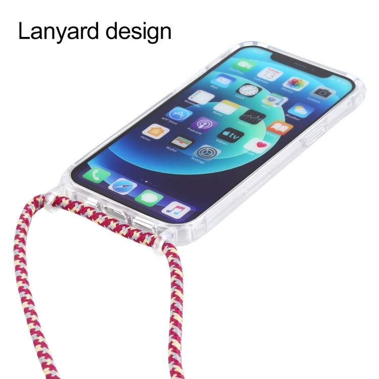 Transparent Acrylic Airbag Shockproof Phone Protective Case with Lanyard