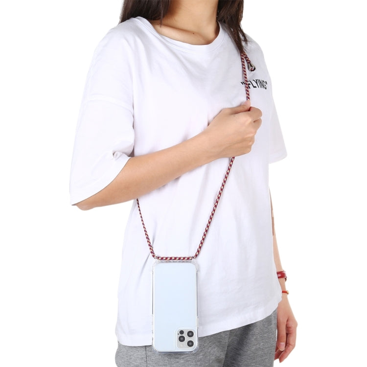 Transparent Acrylic Airbag Shockproof Phone Protective Case with Lanyard