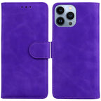 Skin Feel Pure Color Flip Leather Phone Case