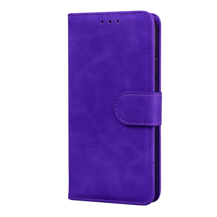 Skin Feel Pure Color Flip Leather Phone Case