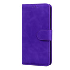 Skin Feel Pure Color Flip Leather Phone Case