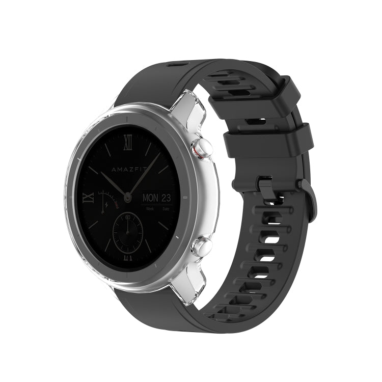 42mm TPU Half Case Watch Case — Transparent Black
