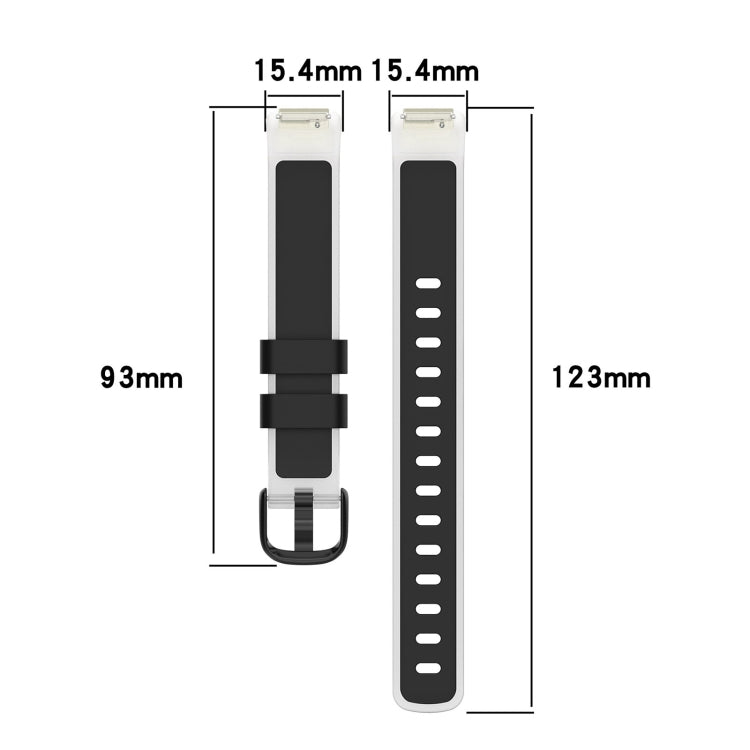 Two Color Transparent Silicone Watch Band