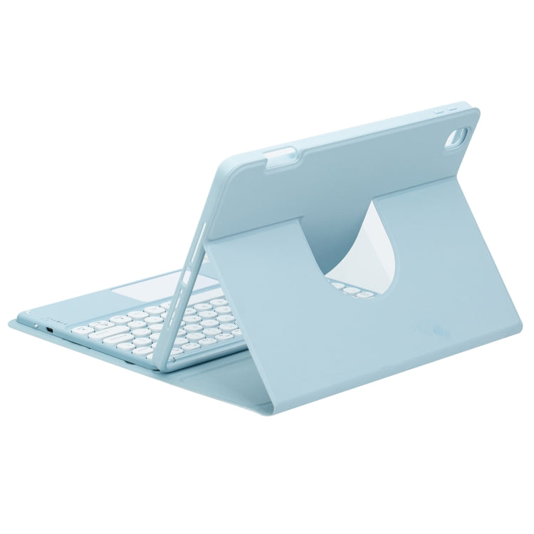 Square Button 360 Degree Rotatable Bluetooth Keyboard Leather Case with Touchpad — view 26