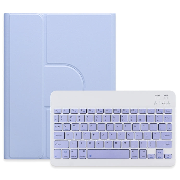 Square Button 360 Degree Rotatable Bluetooth Keyboard Leather Case