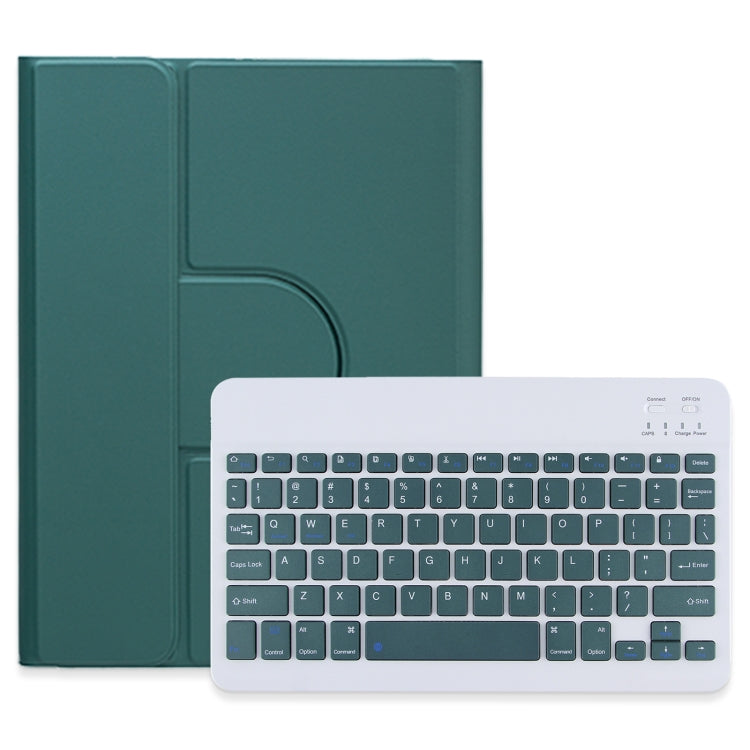 Square Button 360 Degree Rotatable Bluetooth Keyboard Leather Case