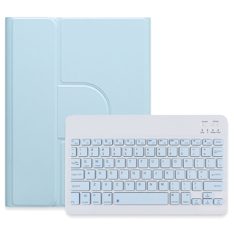 Square Button 360 Degree Rotatable Bluetooth Keyboard Leather Case