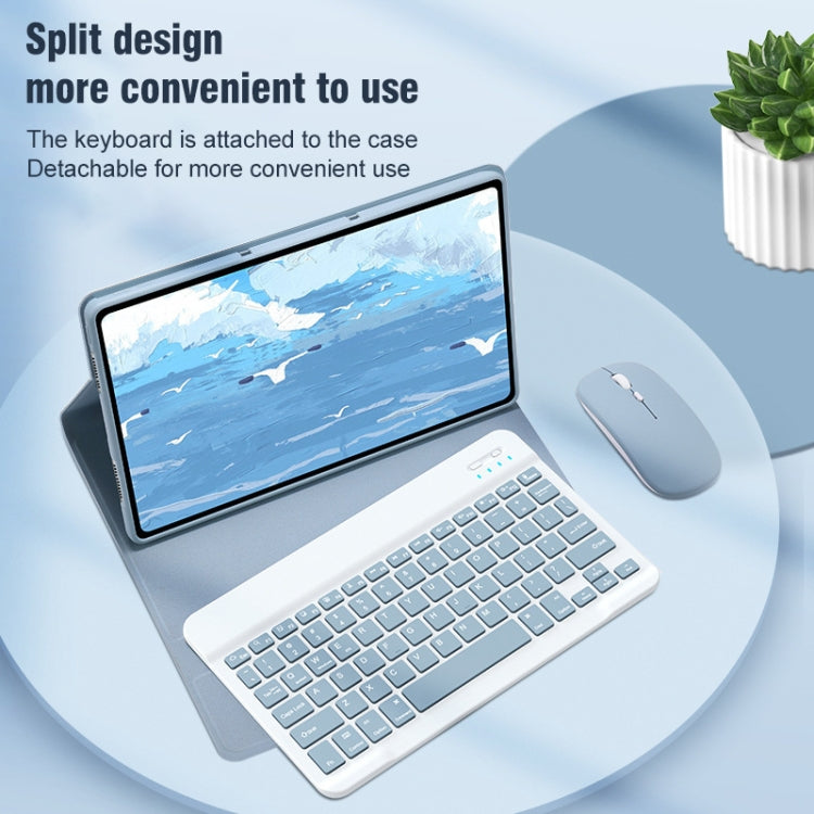 Square Button 360 Degree Rotatable Bluetooth Keyboard Leather Case