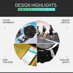SPOVAN PR1 Outdoor Waterproof Luminous Bluetooth Smart Watch — view 7