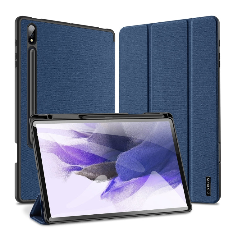 DUX DUCIS Domo Series Cloth Texture Magnetic Leather Tablet Case
