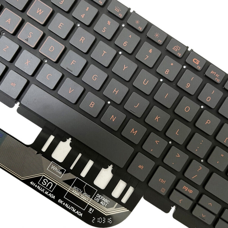 US Version Orange Backlight Laptop Keyboard