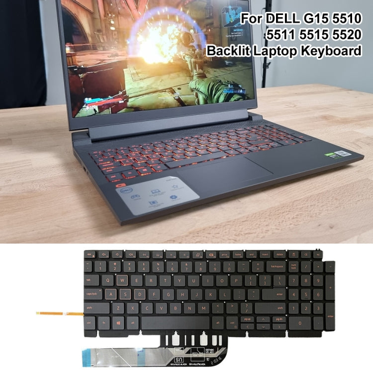 US Version Orange Backlight Laptop Keyboard