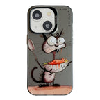 Animal Pattern Oil Painting Series PC + TPU Phone Case